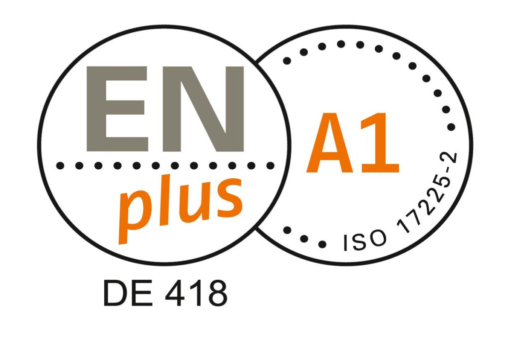 Siegel des EN plus A1 Zertifikates.