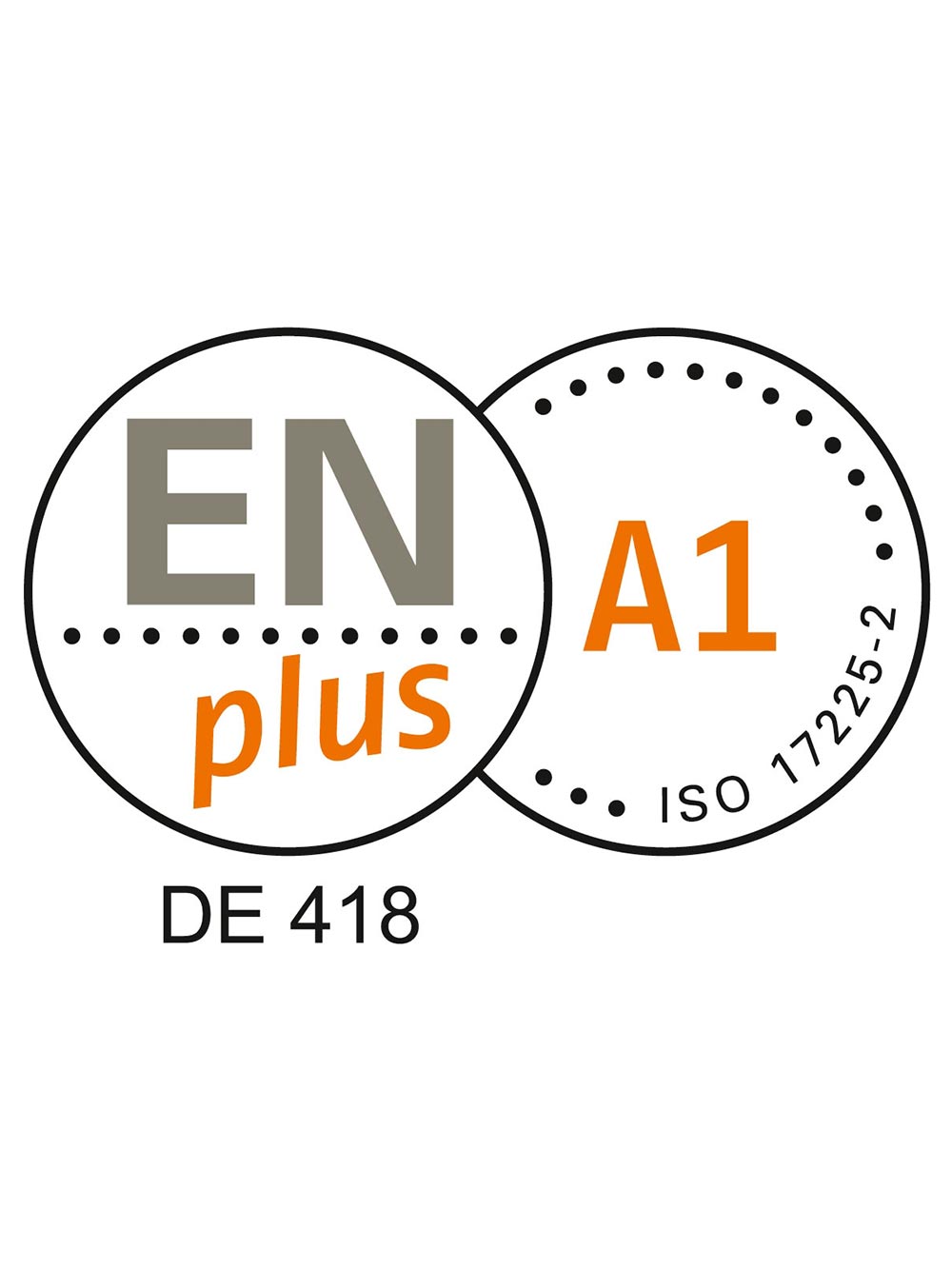 Siegel des EN plus A1 Zertifikates.