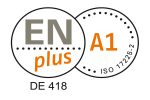 Siegel des EN plus A1 Zertifikates.